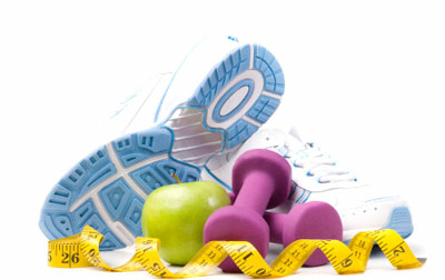 workout and diet equipment